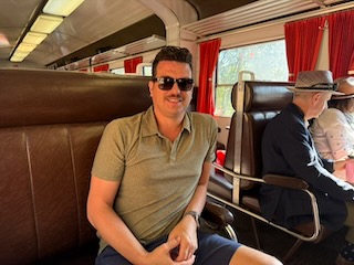 In the train carriage